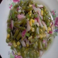 Green Bean, Corn and Pea Marinated Salad image