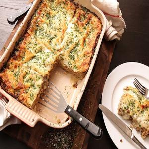 Creamy Brussels Sprouts and Mushroom Lasagna_image