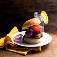 Curried Lentil, Rice and Carrot Burgers image