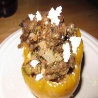 Bison stuffed bell peppers image