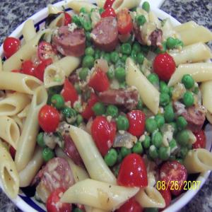Chicken Sausage With Pasta and Tomato Sauce image