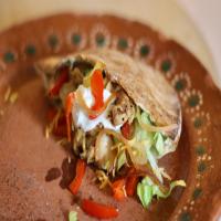 Southwestern Chicken Pitas with Chipotle Sauce image