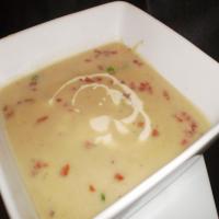 Potato Soup With Crispy Bacon_image
