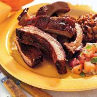 Sweet-and-Smoky Baby Back Ribs with Bourbon Barbecue Sauce image