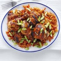 Piri-piri chicken with spicy rice image