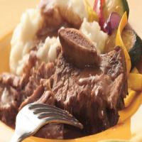 Slow-Cooker Braised Short Ribs with Mashed Potatoes image