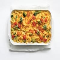 Mac and Cheese with Broccoli and Tomatoes image