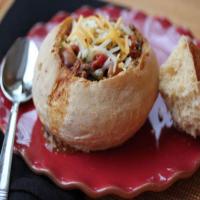 Homemade Bread Bowls for Chili made in bread maker image