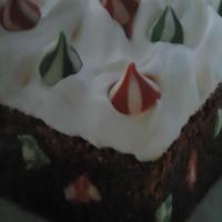 Festive Snow-Topped Brownie Bars image