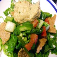 Fattoush Bread Salad With Hummus image