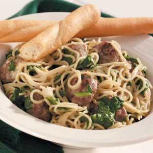 Sausage-Spinach Pasta Supper Recipe_image