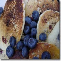 Blueberry Yogurt Pancakes image