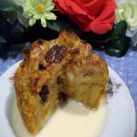 Pumpkin Bread Pudding With Vanilla Butter Sauce_image