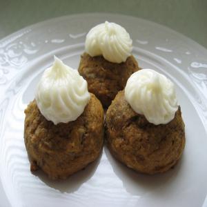 Pumpkin Cookies With Cream Cheese Frosting image