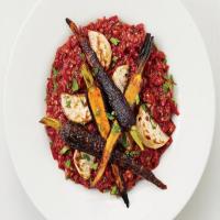 Oat-Beet Risotto with Roasted Vegetables image