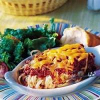 Baked Linguine with Meat Sauce_image
