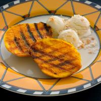 Grilled Curried Mangoes with Ginger Ice Milk image