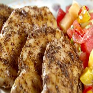 Chicken with Peach and Melon Salsa image