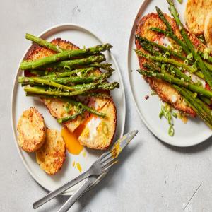 Egg-in-a-Hole With Asparagus image