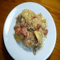 Coconut, Chicken and Banana Curry_image