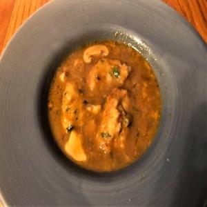Mushroom Soup with Cilantro Dumplings_image