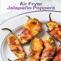 Air Fryer Jalapeno Poppers Recipe with Bacon EASY | Air Fryer World_image
