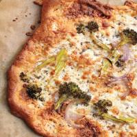 Broccoli and Cheese Pizza image