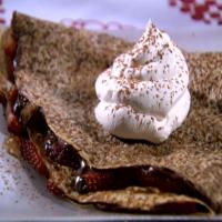 Chocolate Strawberry Crepes with Caramel Sauce_image