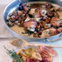 Silky Braised Chicken with Wild Mushrooms and Pearl Onions_image