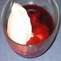 Plums Poached in Marsala image