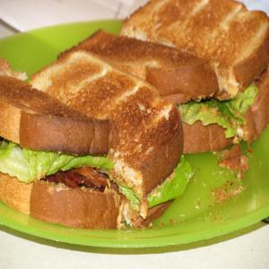 Pb, B, and L (Peanut Butter, Bacon, and Lettuce) Sandwich (A BLT image