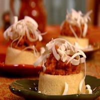 Espresso Cakes with Pumpkin Filling and White Chocolate Curls image