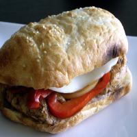 Balsamic Glazed Chicken and Bell Pepper Sandwiches image