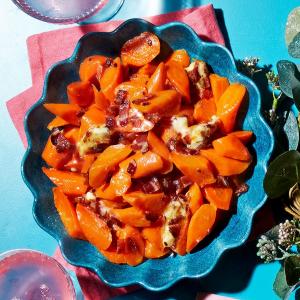 Carrots with bacon & marmalade butter image