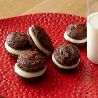 Chocolate Drop Cookies with Caramelized White Chocolate Filling image