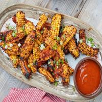Grilled Barbecued Corn Ribs image
