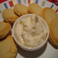 Sweet Dip With Cookies and Fruit_image