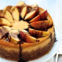 Peach and Mascarpone Cheesecake with Balsamic Syrup_image