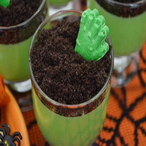Zombie Hand Pudding Cups image