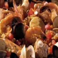 Chicken and Seafood Paella image