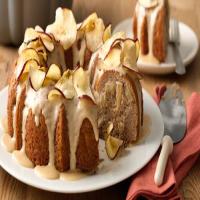 One-Bowl Apple-Spice Bundt Cake with Butterscotch Glaze image