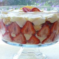 Strawberry-Lemon Angel Food Trifle image
