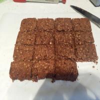 Chocolate Peanut Butter Oatmeal Protein Bars image