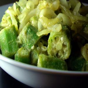 Okra With Green Chilli_image