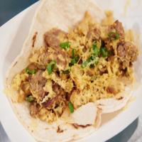 Andouille Hash and Egg Tacos_image