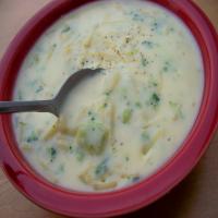 Cheesy Broccoli Noodle Soup image
