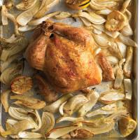 Roast Chicken with Lemons and Fennel image
