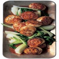 Seared Coriander Scallops with Bok Choy and Hoisin image