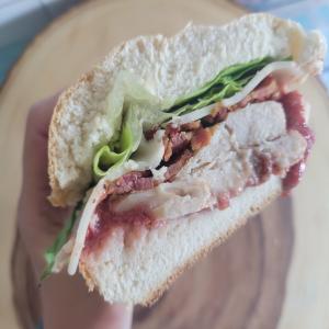 Chicken-Bacon Pressed Picnic Sandwiches_image