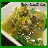 Watercress and Leek Soup with Chicken Meatballs_image